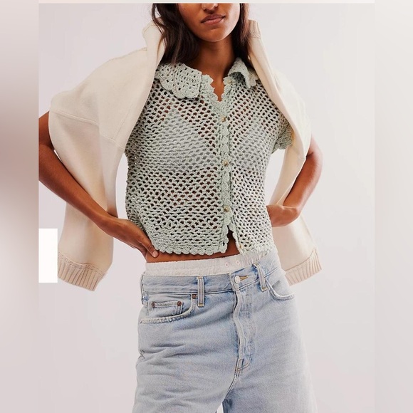 Free people lily crochet top - Picture 2 of 5